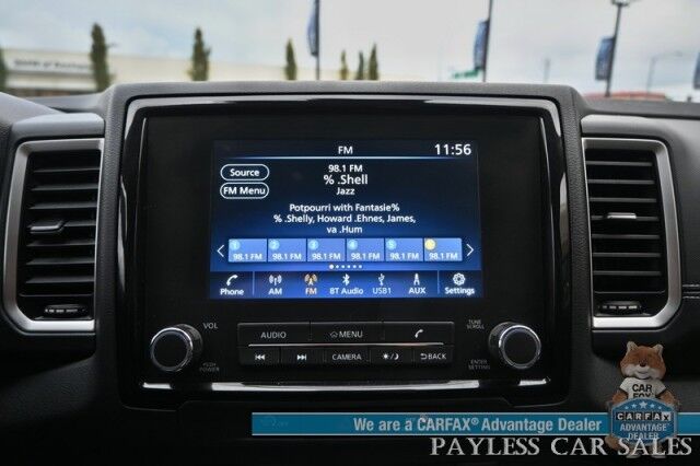 2024 Nissan Frontier SV / 4X4 / Crew Cab / Tech & Convenience Pkg / Auto Start / Power & Heated Seats / Heated Steering / Adaptive Cruise / Lane Depart & Blind Spot Alert / Apple CarPlay & Android Auto / Bed Liner / Tow Pkg / 1-Owner Anchorage AK