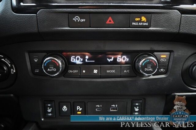 2024 Nissan Frontier SV / 4X4 / Crew Cab / Tech & Convenience Pkg / Auto Start / Power & Heated Seats / Heated Steering / Adaptive Cruise / Lane Depart & Blind Spot Alert / Apple CarPlay & Android Auto / Bed Liner / Tow Pkg / 1-Owner Anchorage AK