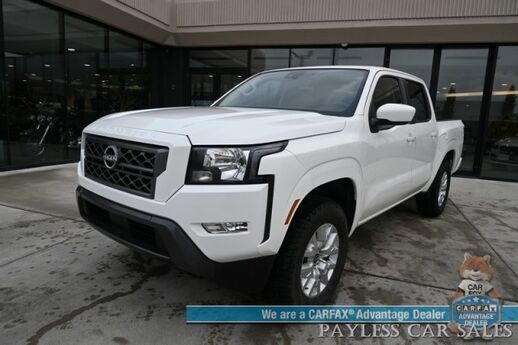 2024 Nissan Frontier SV / 4X4 / Crew Cab / Tech & Convenience Pkg / Auto Start / Power & Heated Seats / Heated Steering / Adaptive Cruise / Lane Depart & Blind Spot Alert / Apple CarPlay & Android Auto / Bed Liner / Tow Pkg / 1-Owner Anchorage AK