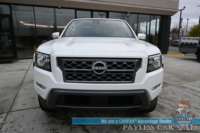2024 Nissan Frontier SV / 4X4 / Crew Cab / Tech & Convenience Pkg / Auto Start / Power & Heated Seats / Heated Steering / Adaptive Cruise / Lane Depart & Blind Spot Alert / Apple CarPlay & Android Auto / Bed Liner / Tow Pkg / 1-Owner Anchorage AK