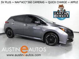 2024_Nissan_LEAF SV PLUS_*PROPILOT ASSIST, NAVIGATION, 360 VIEW CAMERAS, SAFETY ALERTS, ADAPTIVE CRUISE, HEATED SEATS/STEERING WHEEL, QUICK CHARGE, BLACK ALLOY WHEELS, APPLE CARPLAY_ Round Rock TX