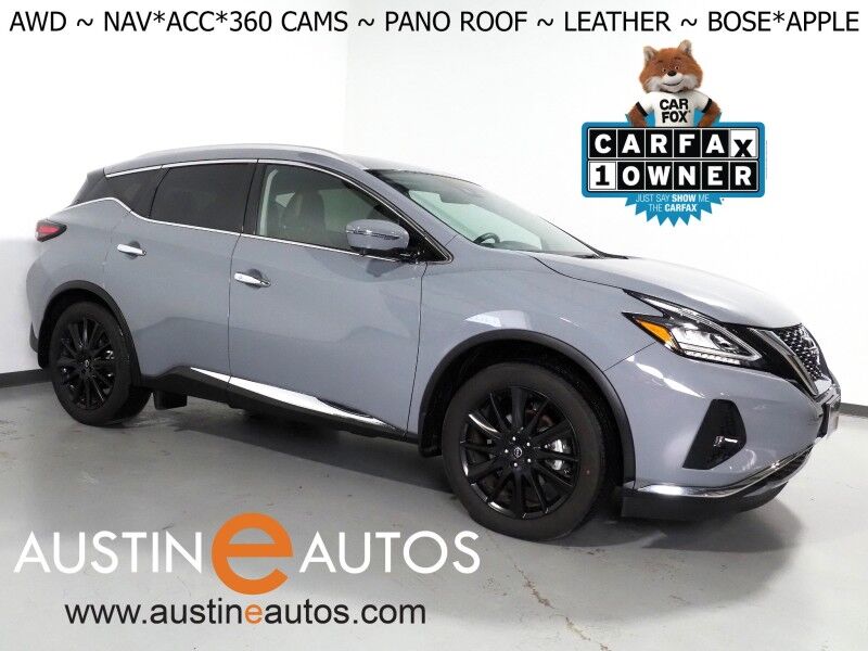 2024 Nissan Murano Platinum AWD *NAVIGATION, ADAPTIVE CRUISE, SAFETY ALERTS, 360 VIEW CAMERAS, PANORAMA MOONROOF, LEATHER, CLIMATE SEATS, HEATED STEERING, REMOTE START, BOSE, ANDROID & APPLE