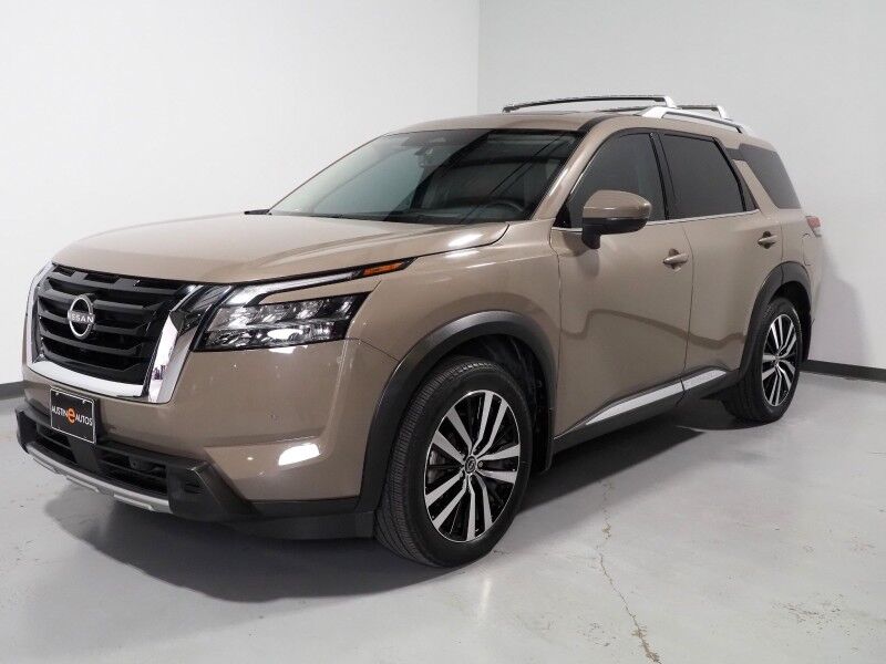 2024 Nissan Pathfinder Platinum *HEADS-UP DISPLAY, NAVIGATION, ADAPTIVE CRUISE, SAFETY ALERTS, 360 VIEW CAMERAS, COLOR TOUCHSCREEN, PANORAMA MOONROOF, LEATHER, CLIMATE SEATS, HEATED STEERING, 2ND ROW CAPTAIN'S, BOSE, WIRELESS CHARGING, ANDROID & APPLE Round Rock TX