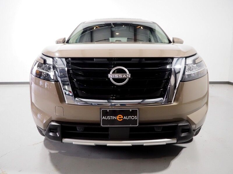 2024 Nissan Pathfinder Platinum *HEADS-UP DISPLAY, NAVIGATION, PROPILOT ASSIST, ADAPTIVE CRUISE, SAFETY ALERTS, 360 VIEW CAMERAS, PANORAMA MOONROOF, SEMI-ANILINE LEATHER, HEATED SEATS/STEERING, 2ND ROW CAPTAIN'S, REMOTE START, BOSE, WIRELESS CHARGING Round Rock TX
