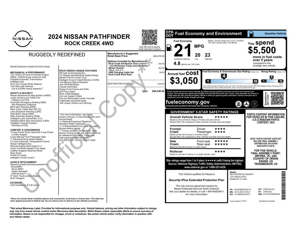 2024 Nissan Pathfinder Rock Creek 4WD Tallmadge OH
