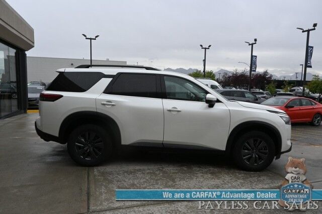 2024 Nissan Pathfinder SV / AWD / Auto Start / Heated Premium Cloth Seats / Adaptive Cruise Control / Lane Departure & Blind Spot Alert / Apple CarPlay & Android Auto / Back Up Camera / 3rd Row / Seats 8 / 1-Owner Anchorage AK