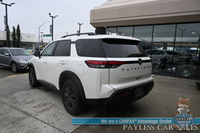 2024 Nissan Pathfinder SV / AWD / Auto Start / Heated Premium Cloth Seats / Adaptive Cruise Control / Lane Departure & Blind Spot Alert / Apple CarPlay & Android Auto / Back Up Camera / 3rd Row / Seats 8 / 1-Owner Anchorage AK