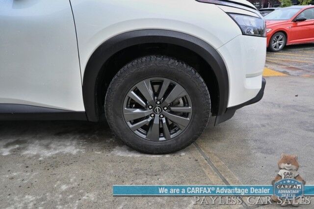 2024 Nissan Pathfinder SV / AWD / Auto Start / Heated Premium Cloth Seats / Adaptive Cruise Control / Lane Departure & Blind Spot Alert / Apple CarPlay & Android Auto / Back Up Camera / 3rd Row / Seats 8 / 1-Owner Anchorage AK