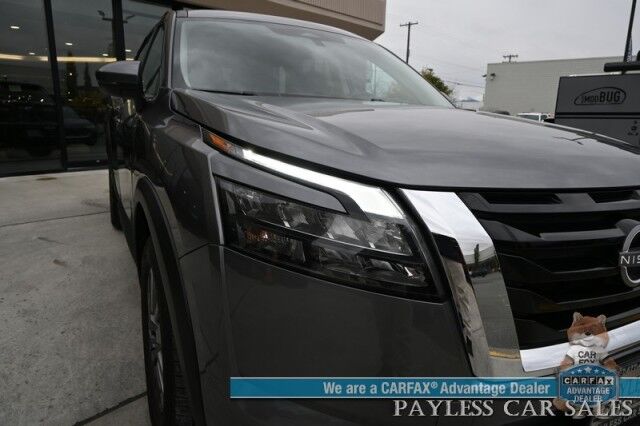2024 Nissan Pathfinder SV / AWD / Auto Start / Heated Premium Cloth Seats / Adaptive Cruise Control / Lane Departure & Blind Spot Alert / Apple CarPlay & Android Auto / Back Up Camera / 3rd Row / Seats 8 / 1-Owner Anchorage AK