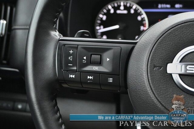 2024 Nissan Pathfinder SV / AWD / Auto Start / Heated Premium Cloth Seats / Adaptive Cruise Control / Lane Departure & Blind Spot Alert / Apple CarPlay & Android Auto / Back Up Camera / 3rd Row / Seats 8 / 1-Owner Anchorage AK