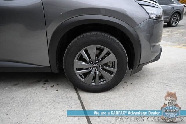 2024 Nissan Pathfinder SV / AWD / Auto Start / Heated Premium Cloth Seats / Adaptive Cruise Control / Lane Departure & Blind Spot Alert / Apple CarPlay & Android Auto / Back Up Camera / 3rd Row / Seats 8 / 1-Owner Anchorage AK