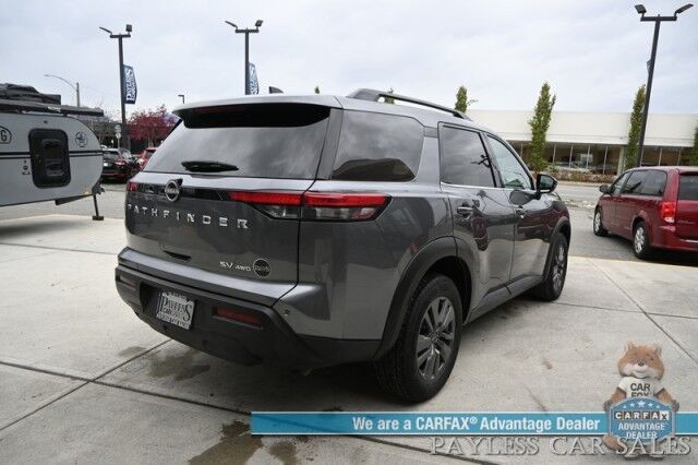 2024 Nissan Pathfinder SV / AWD / Auto Start / Heated Premium Cloth Seats / Adaptive Cruise Control / Lane Departure & Blind Spot Alert / Apple CarPlay & Android Auto / Back Up Camera / 3rd Row / Seats 8 / 1-Owner Anchorage AK