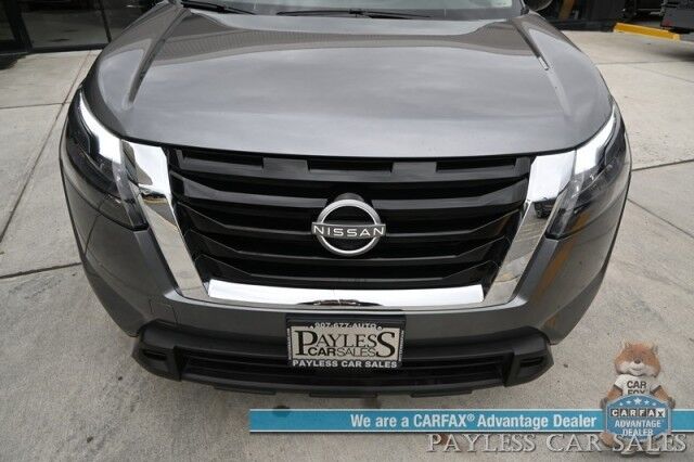 2024 Nissan Pathfinder SV / AWD / Auto Start / Heated Premium Cloth Seats / Adaptive Cruise Control / Lane Departure & Blind Spot Alert / Apple CarPlay & Android Auto / Back Up Camera / 3rd Row / Seats 8 / 1-Owner Anchorage AK