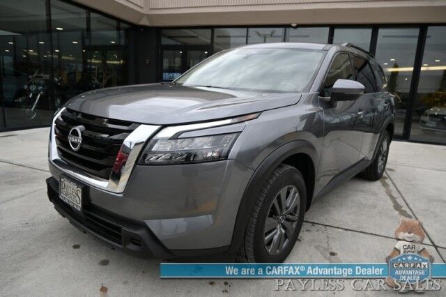 2024 Nissan Pathfinder SV / AWD / Auto Start / Heated Premium Cloth Seats / Adaptive Cruise Control / Lane Departure & Blind Spot Alert / Apple CarPlay & Android Auto / Back Up Camera / 3rd Row / Seats 8 / 1-Owner Anchorage AK