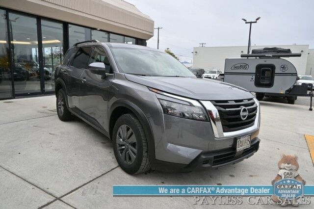2024 Nissan Pathfinder SV / AWD / Auto Start / Heated Premium Cloth Seats / Adaptive Cruise Control / Lane Departure & Blind Spot Alert / Apple CarPlay & Android Auto / Back Up Camera / 3rd Row / Seats 8 / 1-Owner Anchorage AK