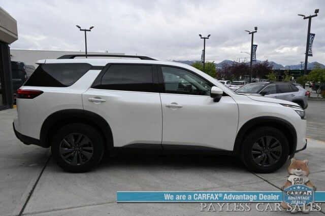 2024 Nissan Pathfinder SV / AWD / Auto Start / Power & Heated Cloth Seats / Adaptive Cruise Control / Lane Departure & Blind Spot / Apple CarPlay & Android Auto / Back Up Camera / 3rd Row / Seats 8 / Cruise Control / 27 MPG / 1-Owner Anchorage AK