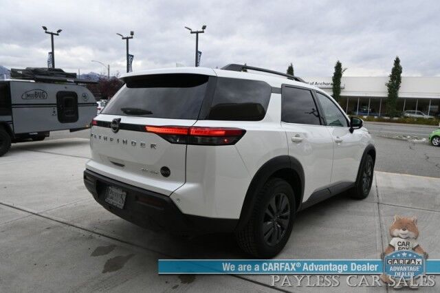 2024 Nissan Pathfinder SV / AWD / Auto Start / Power & Heated Cloth Seats / Adaptive Cruise Control / Lane Departure & Blind Spot / Apple CarPlay & Android Auto / Back Up Camera / 3rd Row / Seats 8 / Cruise Control / 27 MPG / 1-Owner Anchorage AK