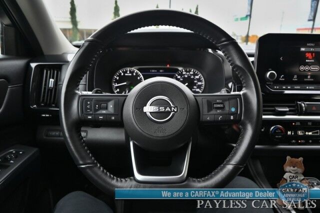 2024 Nissan Pathfinder SV / AWD / Auto Start / Power & Heated Cloth Seats / Adaptive Cruise Control / Lane Departure & Blind Spot / Apple CarPlay & Android Auto / Back Up Camera / 3rd Row / Seats 8 / Cruise Control / 27 MPG / 1-Owner Anchorage AK