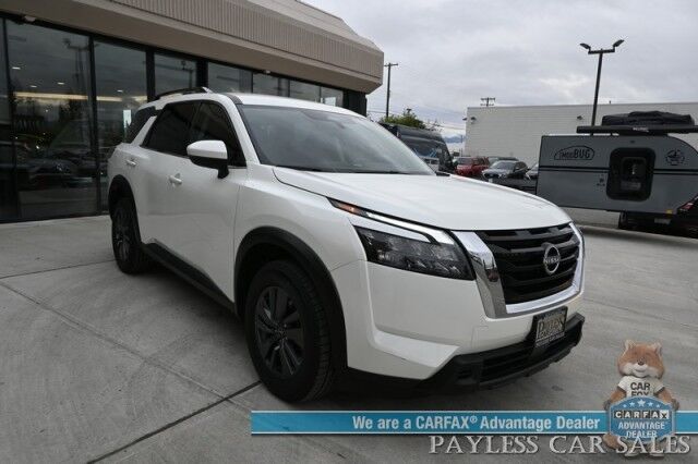 2024 Nissan Pathfinder SV / AWD / Auto Start / Power & Heated Cloth Seats / Adaptive Cruise Control / Lane Departure & Blind Spot / Apple CarPlay & Android Auto / Back Up Camera / 3rd Row / Seats 8 / Cruise Control / 27 MPG / 1-Owner Anchorage AK
