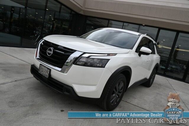 2024 Nissan Pathfinder SV / AWD / Auto Start / Power & Heated Cloth Seats / Adaptive Cruise Control / Lane Departure & Blind Spot / Apple CarPlay & Android Auto / Back Up Camera / 3rd Row / Seats 8 / Cruise Control / 27 MPG / 1-Owner Anchorage AK