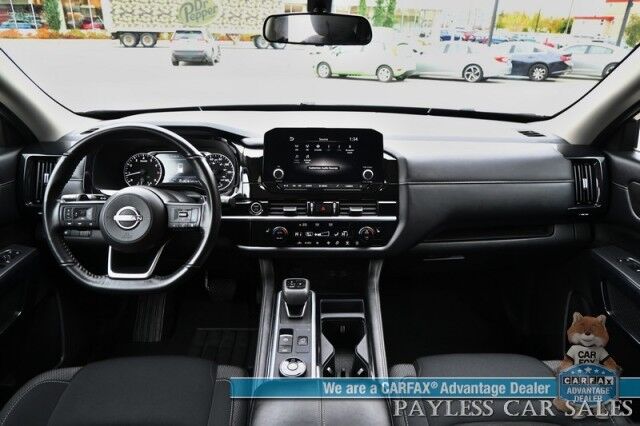 2024 Nissan Pathfinder SV / AWD / Auto Start / Power & Heated Cloth Seats / Adaptive Cruise Control / Lane Departure & Blind Spot / Apple CarPlay & Android Auto / Back Up Camera / 3rd Row / Seats 8 / Cruise Control / 27 MPG / 1-Owner Anchorage AK