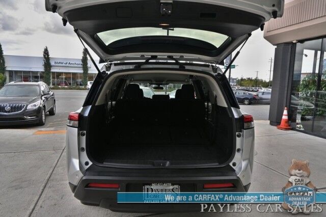 2024 Nissan Pathfinder SV / AWD / Auto Start / Power & Heated Cloth Seats / Adaptive Cruise Control / Lane Departure & Blind Spot / Apple CarPlay & Android Auto / Back Up Camera / 3rd Row / Seats 8 / Cruise Control / 27 MPG / 1-Owner Anchorage AK