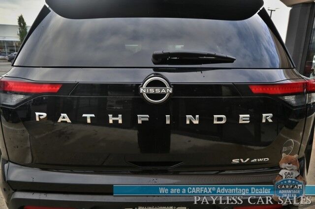 2024 Nissan Pathfinder SV / AWD / Auto Start / Power & Heated Cloth Seats / Adaptive Cruise Control / Lane Departure & Blind Spot / Apple CarPlay & Android Auto / Back Up Camera / 3rd Row / Seats 8 / Keyless Entry & Start / 27 MPG / 1-Owner Anchorage AK