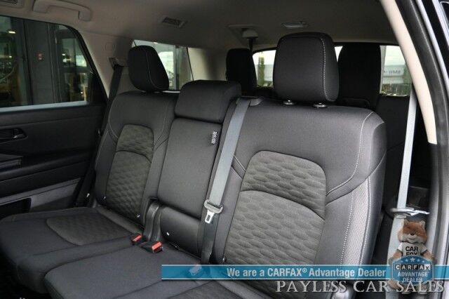 2024 Nissan Pathfinder SV / AWD / Auto Start / Power & Heated Cloth Seats / Adaptive Cruise Control / Lane Departure & Blind Spot / Apple CarPlay & Android Auto / Back Up Camera / 3rd Row / Seats 8 / Keyless Entry & Start / 27 MPG / 1-Owner Anchorage AK