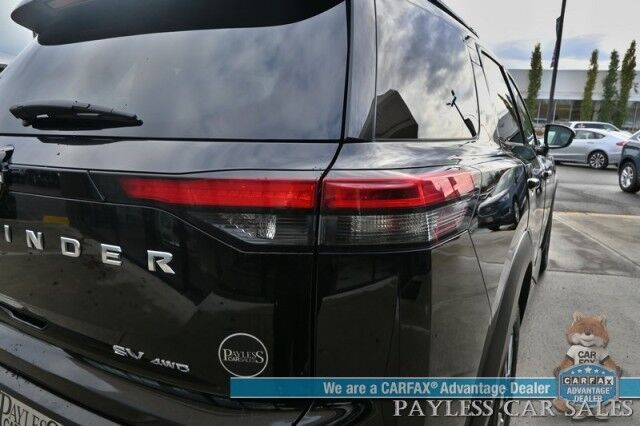 2024 Nissan Pathfinder SV / AWD / Auto Start / Power & Heated Cloth Seats / Adaptive Cruise Control / Lane Departure & Blind Spot / Apple CarPlay & Android Auto / Back Up Camera / 3rd Row / Seats 8 / Keyless Entry & Start / 27 MPG / 1-Owner Anchorage AK