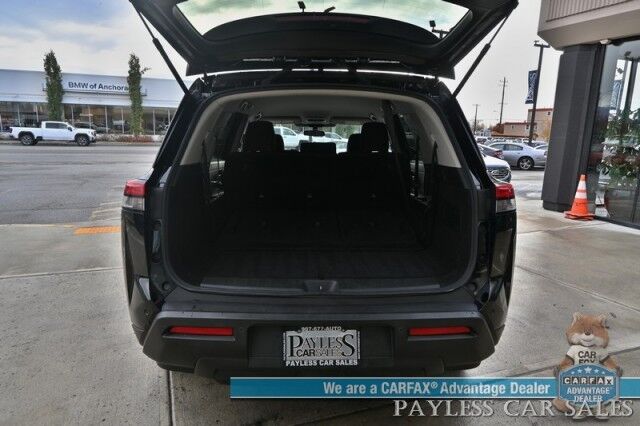 2024 Nissan Pathfinder SV / AWD / Auto Start / Power & Heated Cloth Seats / Adaptive Cruise Control / Lane Departure & Blind Spot / Apple CarPlay & Android Auto / Back Up Camera / 3rd Row / Seats 8 / Keyless Entry & Start / 27 MPG / 1-Owner Anchorage AK