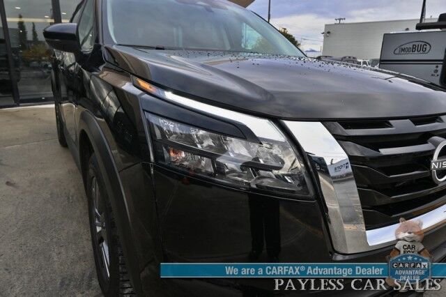 2024 Nissan Pathfinder SV / AWD / Auto Start / Power & Heated Cloth Seats / Adaptive Cruise Control / Lane Departure & Blind Spot / Apple CarPlay & Android Auto / Back Up Camera / 3rd Row / Seats 8 / Keyless Entry & Start / 27 MPG / 1-Owner Anchorage AK