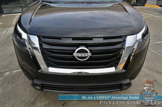 2024 Nissan Pathfinder SV / AWD / Auto Start / Power & Heated Cloth Seats / Adaptive Cruise Control / Lane Departure & Blind Spot / Apple CarPlay & Android Auto / Back Up Camera / 3rd Row / Seats 8 / Keyless Entry & Start / 27 MPG / 1-Owner Anchorage AK