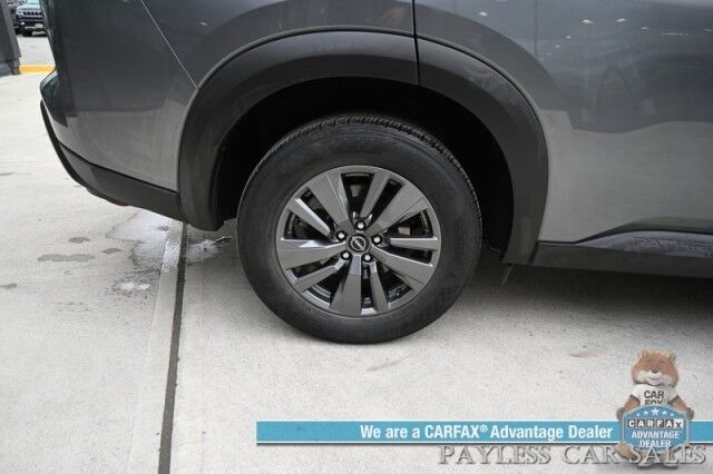 2024 Nissan Pathfinder SV / AWD / Auto Start / Power & Heated Cloth Seats / Adaptive Cruise Control / Lane Departure & Blind Spot / Apple CarPlay & Android Auto / Back Up Camera / 3rd Row / Seats 8 / Keyless Entry & Start / 27 MPG / 1-Owner Wasilla AK