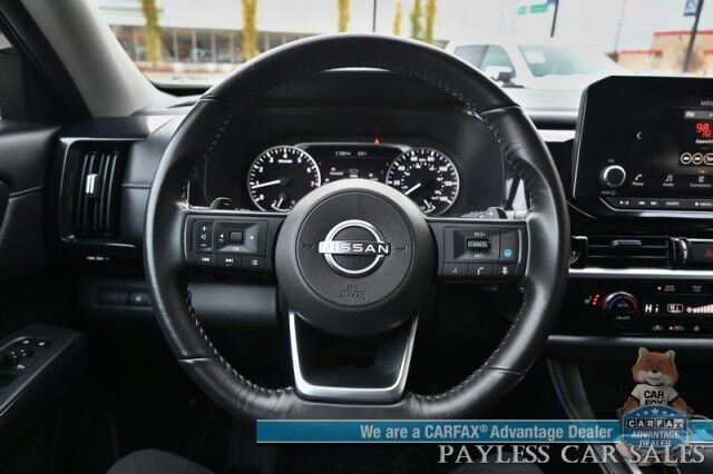 2024 Nissan Pathfinder SV / AWD / Auto Start / Power & Heated Cloth Seats / Adaptive Cruise Control / Lane Departure & Blind Spot / Apple CarPlay & Android Auto / Back Up Camera / 3rd Row / Seats 8 / Keyless Entry & Start / 27 MPG / 1-Owner Anchorage AK