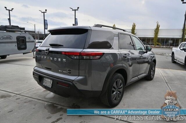 2024 Nissan Pathfinder SV / AWD / Auto Start / Power & Heated Cloth Seats / Adaptive Cruise Control / Lane Departure & Blind Spot / Apple CarPlay & Android Auto / Back Up Camera / 3rd Row / Seats 8 / Keyless Entry & Start / 27 MPG / 1-Owner Anchorage AK