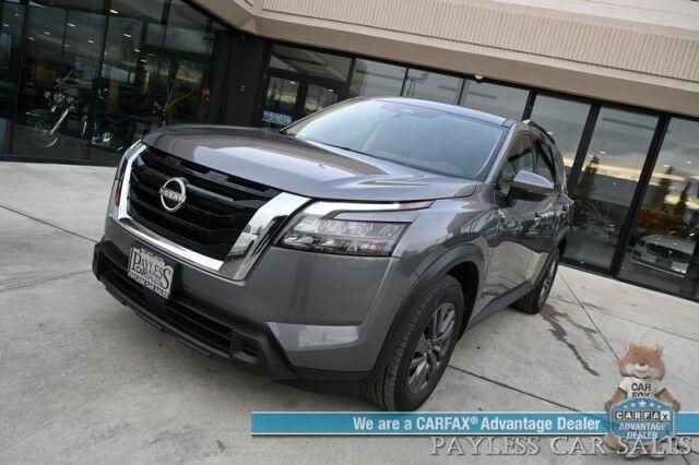 2024 Nissan Pathfinder SV / AWD / Auto Start / Power & Heated Cloth Seats / Adaptive Cruise Control / Lane Departure & Blind Spot / Apple CarPlay & Android Auto / Back Up Camera / 3rd Row / Seats 8 / Keyless Entry & Start / 27 MPG / 1-Owner Anchorage AK