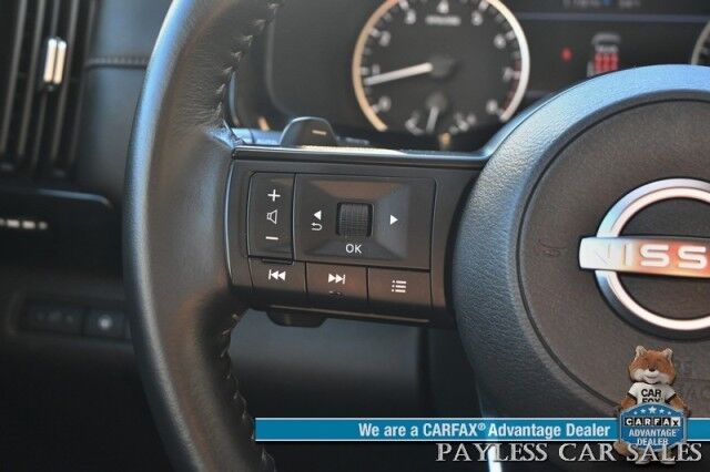 2024 Nissan Pathfinder SV / AWD / Auto Start / Power & Heated Cloth Seats / Adaptive Cruise Control / Lane Departure & Blind Spot / Apple CarPlay & Android Auto / Back Up Camera / 3rd Row / Seats 8 / Keyless Entry & Start / 27 MPG / 1-Owner Anchorage AK