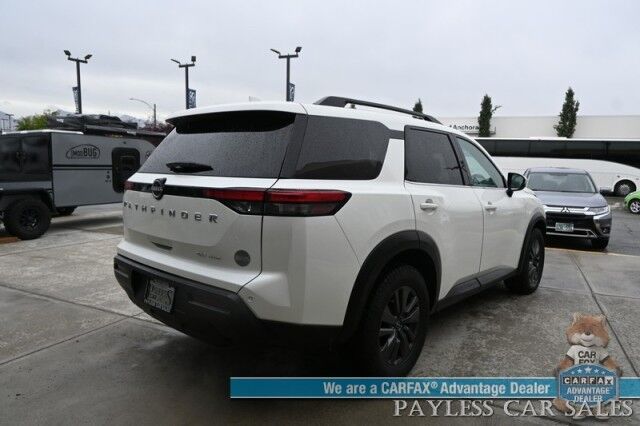 2024 Nissan Pathfinder SV / AWD / Auto Start / Power & Heated Cloth Seats / Adaptive Cruise Control / Lane Departure & Blind Spot / Apple CarPlay & Android Auto / Back Up Camera / 3rd Row / Seats 8 / Keyless Entry & Start / 27 MPG / 1-Owner Wasilla AK