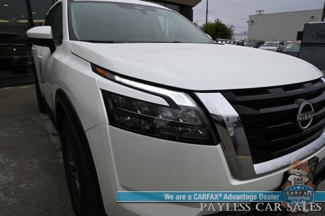 2024 Nissan Pathfinder SV / AWD / Auto Start / Power & Heated Cloth Seats / Adaptive Cruise Control / Lane Departure & Blind Spot / Apple CarPlay & Android Auto / Back Up Camera / 3rd Row / Seats 8 / Keyless Entry & Start / 27 MPG / 1-Owner Wasilla AK