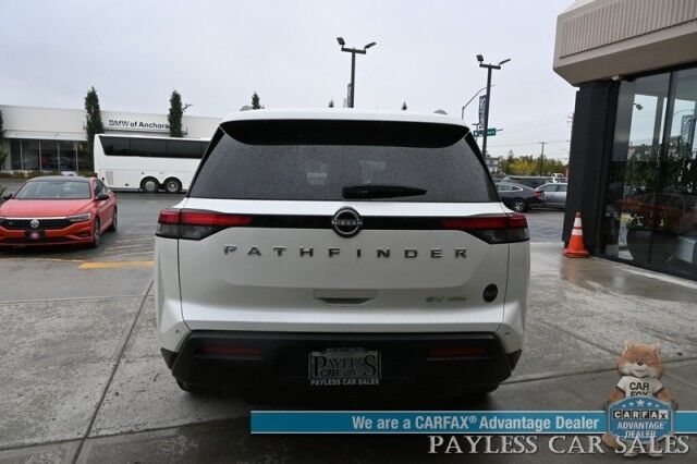 2024 Nissan Pathfinder SV / AWD / Auto Start / Power & Heated Cloth Seats / Adaptive Cruise Control / Lane Departure & Blind Spot / Apple CarPlay & Android Auto / Back Up Camera / 3rd Row / Seats 8 / Keyless Entry & Start / 27 MPG / 1-Owner Wasilla AK