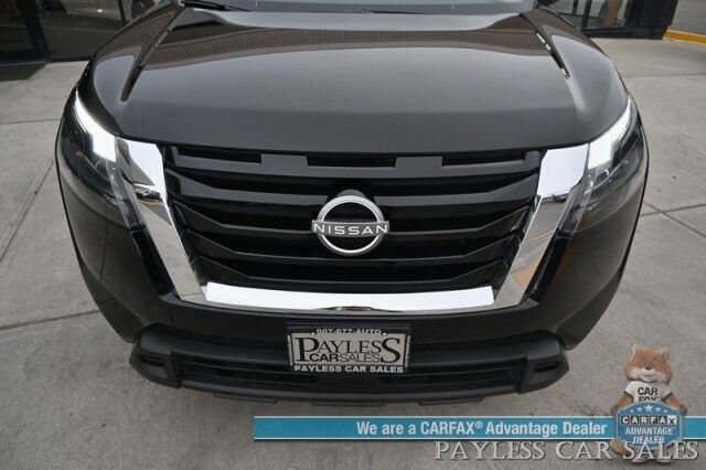 2024 Nissan Pathfinder SV / AWD / Auto Start / Power & Heated Cloth Seats / Adaptive Cruise Control / Lane Departure & Blind Spot / Apple CarPlay & Android Auto / Back Up Camera / 3rd Row / Seats 8 / Keyless Entry & Start / 27 MPG / 1-Owner Anchorage AK 2024 Nissan Pathfinder SV / AWD / Auto Start / Power & Heated Cloth Seats / Adaptive Cruise Control / Lane Departure & Blind Spot / Apple CarPlay & Android Auto / Back Up Camera / 3rd Row / Seats 8 / Keyless Entry & Start / 27 MPG / 1-Owner Anchorage AK