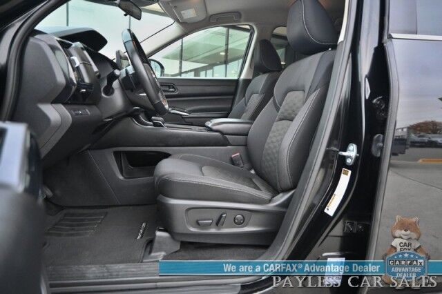 2024 Nissan Pathfinder SV / AWD / Auto Start / Power & Heated Cloth Seats / Adaptive Cruise Control / Lane Departure & Blind Spot / Apple CarPlay & Android Auto / Back Up Camera / 3rd Row / Seats 8 / Keyless Entry & Start / 27 MPG / 1-Owner Anchorage AK 2024 Nissan Pathfinder SV / AWD / Auto Start / Power & Heated Cloth Seats / Adaptive Cruise Control / Lane Departure & Blind Spot / Apple CarPlay & Android Auto / Back Up Camera / 3rd Row / Seats 8 / Keyless Entry & Start / 27 MPG / 1-Owner Anchorage AK