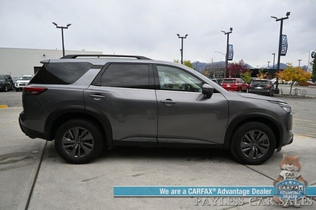 2024 Nissan Pathfinder SV / AWD / Auto Start / Power & Heated Cloth Seats / Adaptive Cruise Control / Lane Departure & Blind Spot / Apple CarPlay & Android Auto / Back Up Camera / 3rd Row / Seats 8 / Keyless Entry & Start / 27 MPG / 1-Owner Anchorage AK 2024 Nissan Pathfinder SV / AWD / Auto Start / Power & Heated Cloth Seats / Adaptive Cruise Control / Lane Departure & Blind Spot / Apple CarPlay & Android Auto / Back Up Camera / 3rd Row / Seats 8 / Keyless Entry & Start / 27 MPG / 1-Owner Anchorage AK