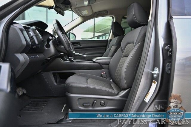 2024 Nissan Pathfinder SV / AWD / Auto Start / Power & Heated Cloth Seats / Adaptive Cruise / Lane Watch & Blind Spot Alert / Apple CarPlay & Android Auto / 3rd Row / Seats 8 / Keyless Entry & Start / Back Up Camera / 1-Owner Anchorage AK 2024 Nissan Pathfinder SV / AWD / Auto Start / Power & Heated Cloth Seats / Adaptive Cruise / Lane Watch & Blind Spot Alert / Apple CarPlay & Android Auto / 3rd Row / Seats 8 / Keyless Entry & Start / Back Up Camera / 1-Owner Anchorage AK