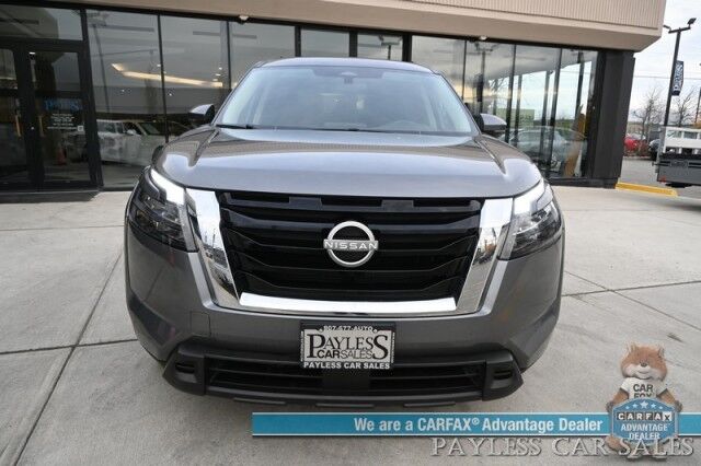 2024 Nissan Pathfinder SV / AWD / Auto Start / Power & Heated Cloth Seats / Adaptive Cruise / Lane Watch & Blind Spot Alert / Apple CarPlay & Android Auto / 3rd Row / Seats 8 / Keyless Entry & Start / Back Up Camera / 1-Owner Anchorage AK 2024 Nissan Pathfinder SV / AWD / Auto Start / Power & Heated Cloth Seats / Adaptive Cruise / Lane Watch & Blind Spot Alert / Apple CarPlay & Android Auto / 3rd Row / Seats 8 / Keyless Entry & Start / Back Up Camera / 1-Owner Anchorage AK