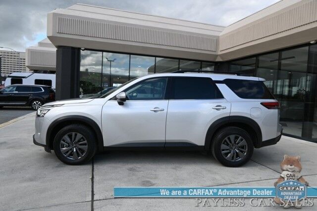 2024 Nissan Pathfinder SV / AWD / Auto Start / Power & Heated Seats / Adaptive Cruise Control / Lane Departure & Blind Spot / Apple CarPlay & Android Auto / Back Up Camera / 3rd Row / Seats 8 / Cruise Control / 27 MPG / 1-Owner Anchorage AK
