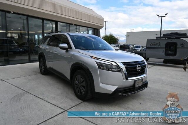 2024 Nissan Pathfinder SV / AWD / Auto Start / Power & Heated Seats / Adaptive Cruise Control / Lane Departure & Blind Spot / Apple CarPlay & Android Auto / Back Up Camera / 3rd Row / Seats 8 / Cruise Control / 27 MPG / 1-Owner Anchorage AK