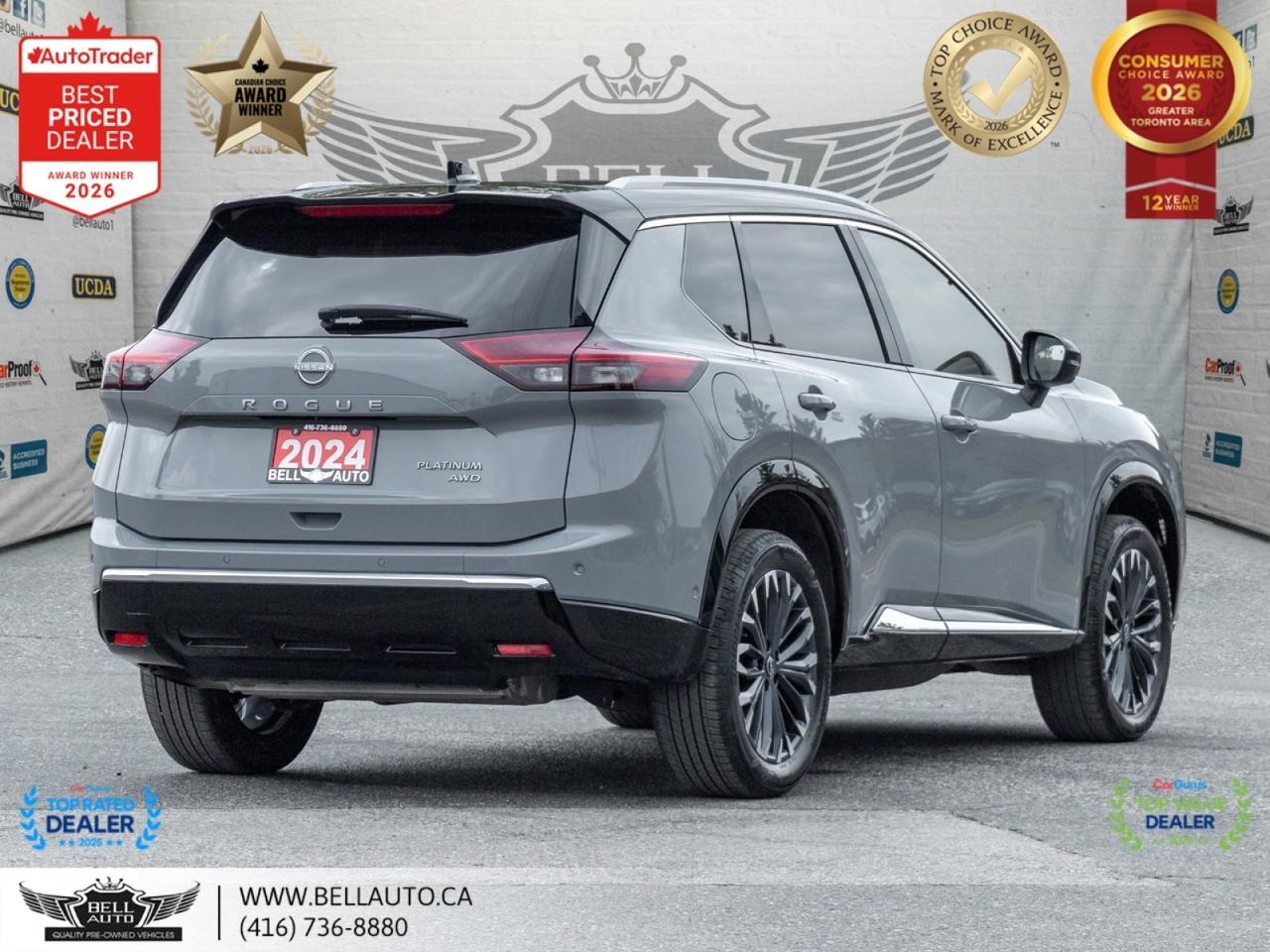 2024 Nissan Rogue Platinum | NAVI | 360CAM | PANO | HUD | BOSE | WRLSCHRGR | NOACCIDENT Toronto ON