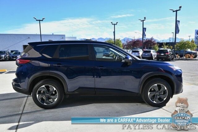 2024 Nissan Rogue SV / AWD / AutoStart / ProPilot Assist / Power Driver's Seat / Power Locks, Windows & Mirrors / Lane Departure & Blind Spot Alert / Apple CarPlay & Android Auto / Keyless Entry & Start / 35 MPG / 1-Owner Anchorage AK