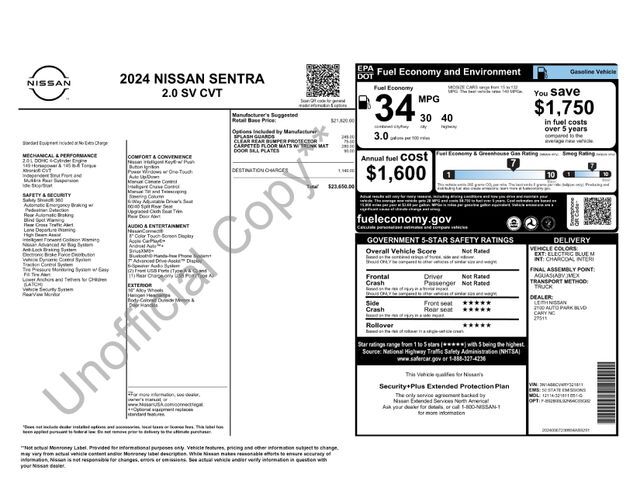 2024 Nissan Sentra SV Raleigh NC